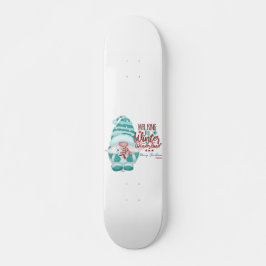 Skate ANDANDO EM UM WINTER WONDERLAND Gnomo christmas