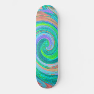 Skate Anel legal Retro Aquamarine e Coral de Arte Líqui