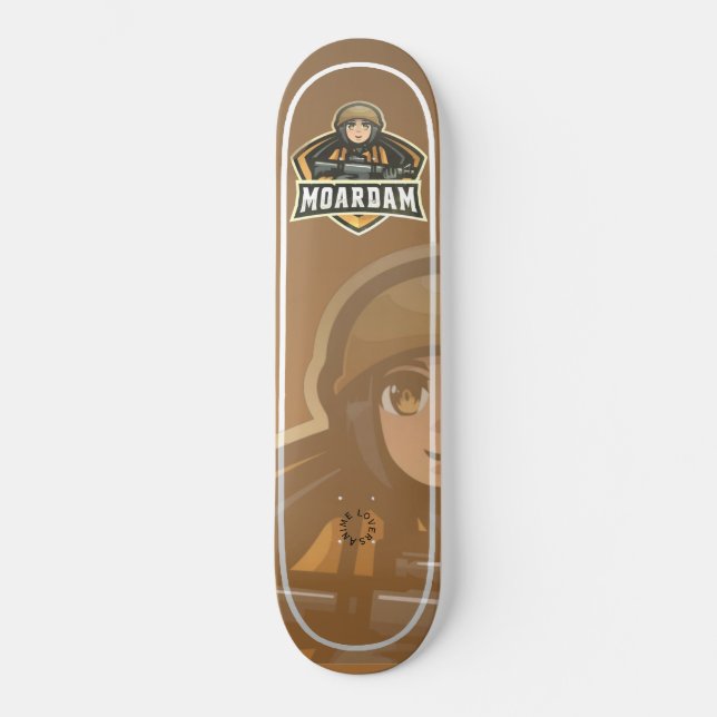 skate anime, anime de skate, baralho de skate anim (Frente)