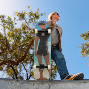 Skate Anime Boy na Praia