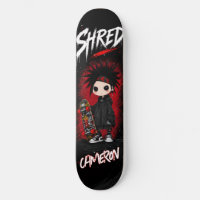 Anime Japonês Personalizado Emo Vermelho e Preto