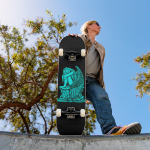 Skate Anjo dormindo na pedra