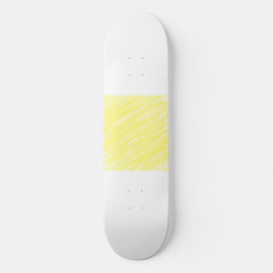 Skate anúncio amarelo pastel personalizado de cor sólida