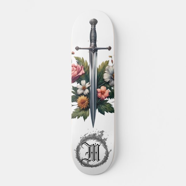 Skate *~* AP88 Flor Floral Medieval Flor da Espada (Frente)