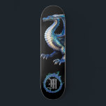 Skate *~* AP88 Fogo do Dragão Metálico Elemental<br><div class="desc">(Pesquise no código AP88 para localizar itens semelhantes ) Transferência fácil para outros produtos Zazzle. Element DRAGON (DRAGÃO de elemento) com ANEL de FIRE / FLAMES / FLAME e MONOGRAMA INICIAL para seu nome - Mantenha ou edite ou exclua o texto. Este famoso skate tradicional chinês estilo personalizado pro Element...</div>