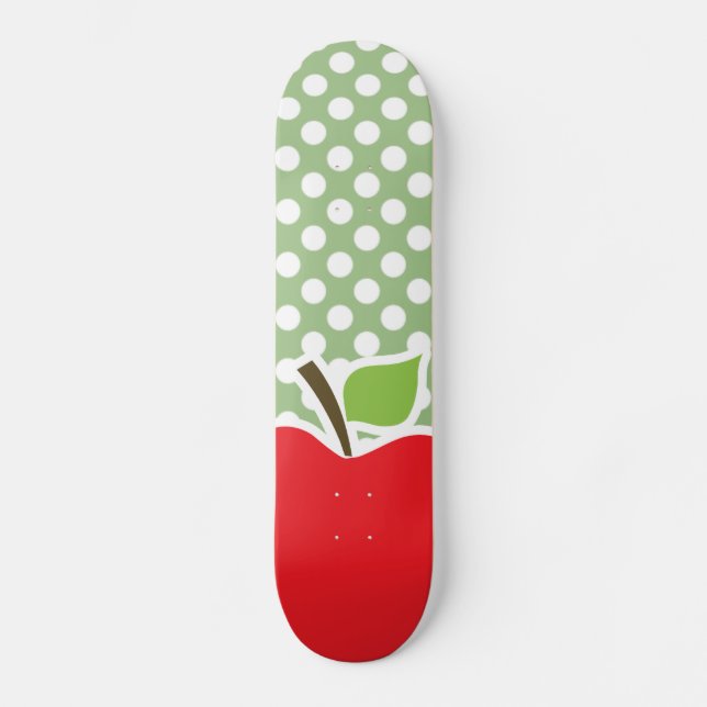Skate Apple em Bolinhas verdes Laurel (Frente)