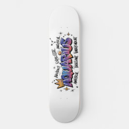 Skate Aquário Zodíaco Grafite 