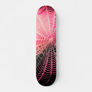 Skate Aranha-Aranha Preta-Rosa-Quente-Assustadora-Louca