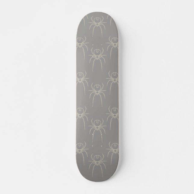 Skate Aranha - Cinza fantasma e branco ósseo (Frente)