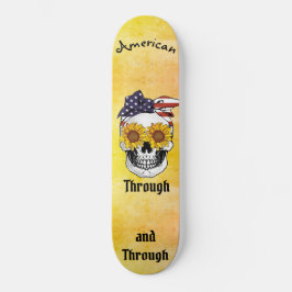 Skate Arco de Sinalizador de Crânio AMERICAN através e a