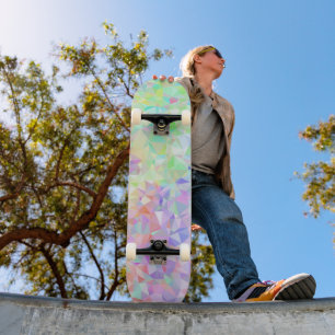 Skate Arco-íris de Baixo Poli