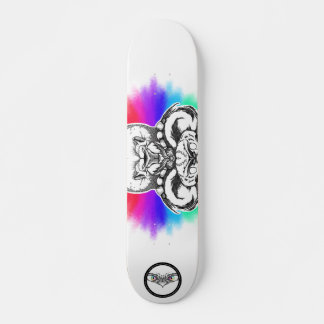 Skate Arco-íris Leão-íon, animal preto e branco