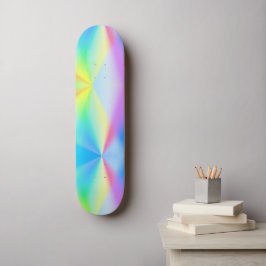 Skate Arco-íris pastel iridescente moderno