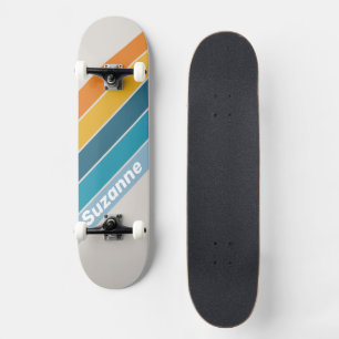 Skate Arco-íris Retro com Nome
