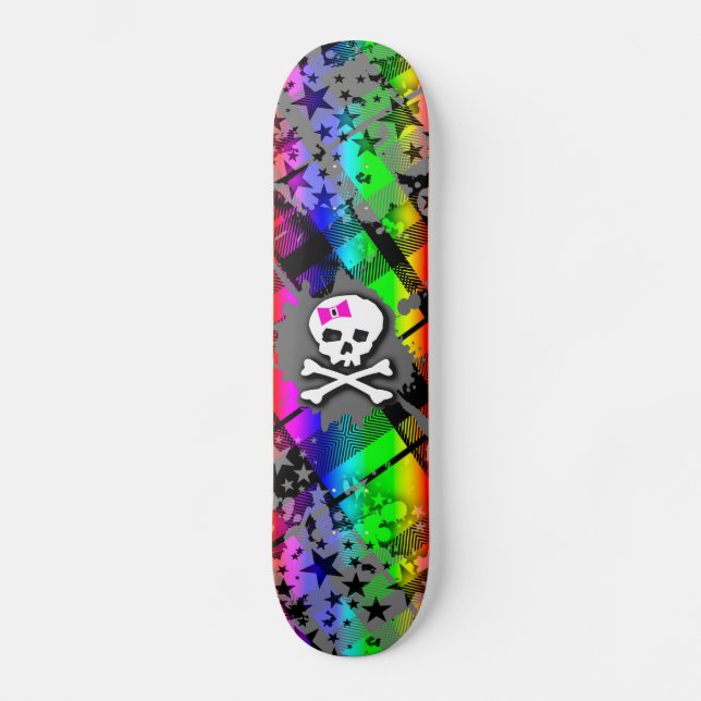 Skate Arco-Íris Starry Skull (Frente)