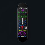 Skate Arecibo message science extraterrestre alienígena<br><div class="desc">Arecibo message science extraterrestre alienígena universo geek espacial</div>