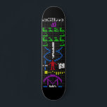 Skate Arecibo message science extraterrestre alienígena<br><div class="desc">Arecibo message science extraterrestre alienígena universo geek espacial</div>