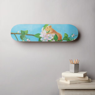 Skate Arganaz-leital numa ramagem florida