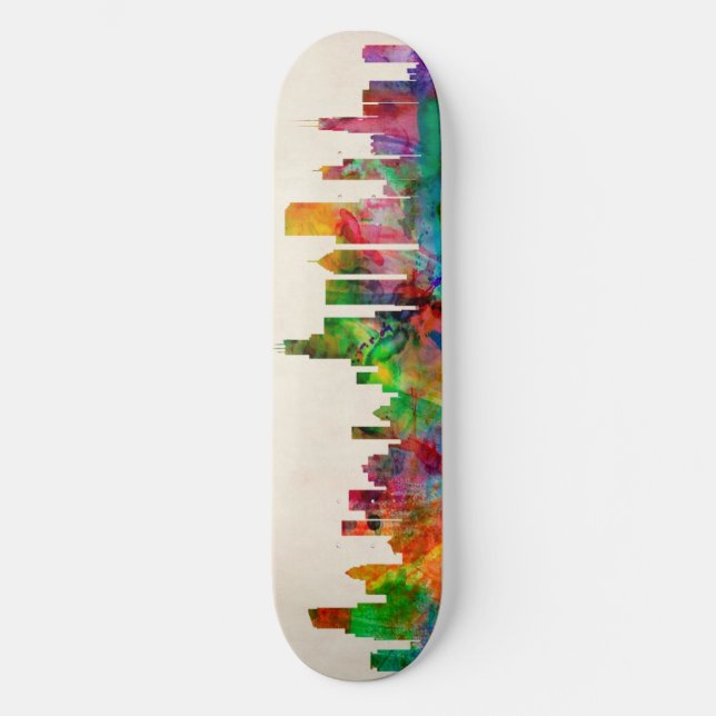 Skate Arquitectura da cidade da skyline de Chicago (Frente)