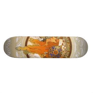 Skate Art deco de Alphonse Mucha