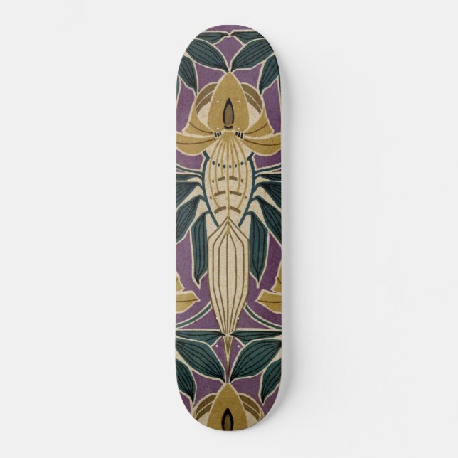Skate Art Nouveau Design nº 1 @ VictoriaShaylee (Frente)