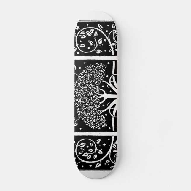 Skate Art Nouveau Tree Beardsley Pattern (Frente)