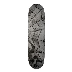 Skate arte abstracta preto e branco do cobweb da viga
