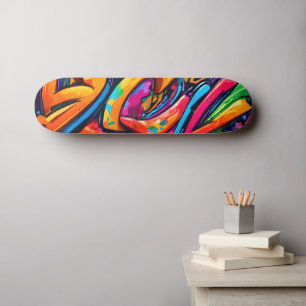 Skate Arte abstrata em estilo de grafite