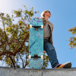 Skate Arte Abstrata: Faíscas no Céu