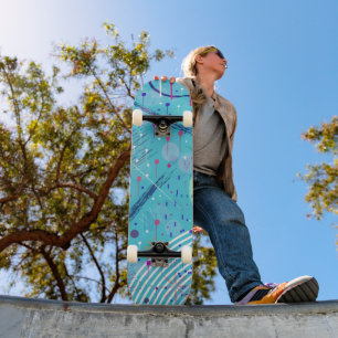 Skate Arte Abstrata: Faíscas no Céu