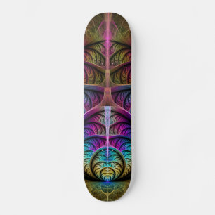 Skate Arte abstrata fractal colorida e alucinante