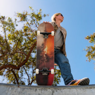 Skate Arte Abstrata Fúria Arrasadora