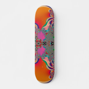 Skate Arte Abstrata Meditação Vermelha