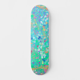 Skate Arte abstrata: Pequenas criaturas marinhas 