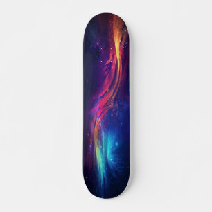 Skate Arte Colorida de Pintura em Abstrato
