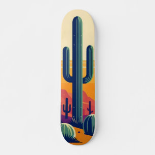 Skate Arte colorida do deserto do sudoeste