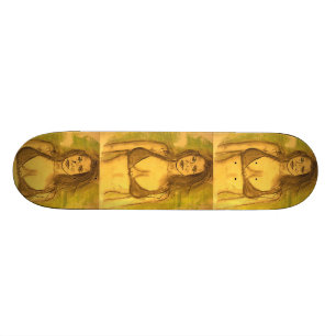 Skate arte da menina do biquini