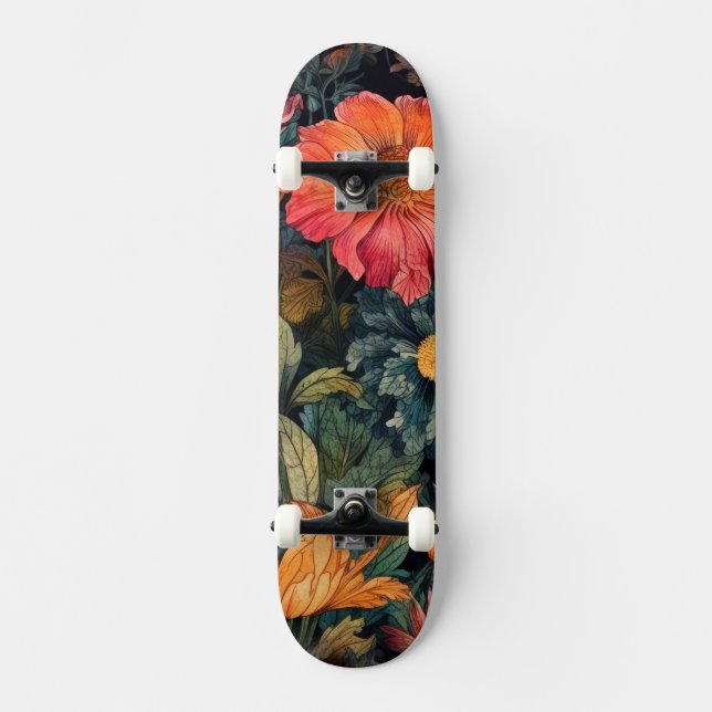 Skate Arte da natureza da flor (Frente)