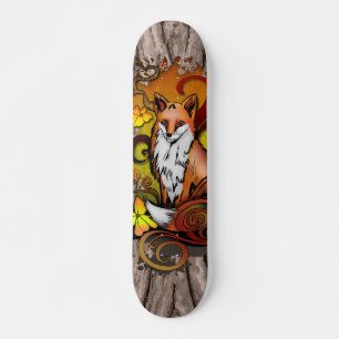 Skate Arte da Natureza da Raposa de Outono no Bosque