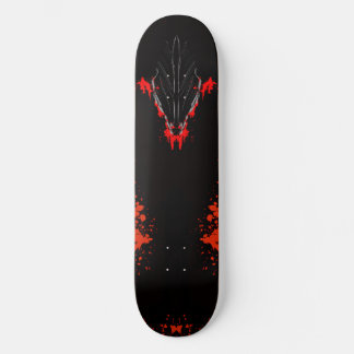 Skate Arte de Anime Fantasia Sombria de Corvo e Demônio