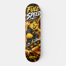 Skate Arte de Corrida de Rua Monstro Ouro Preto em Plena