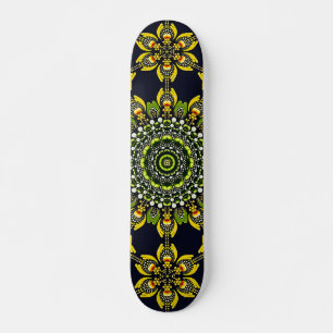 Skate Arte de Mandala Geométrico Abstrato Design