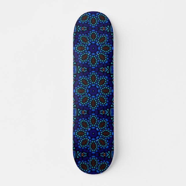 Skate Arte de Mandala Geométrico Abstrato Legal (Frente)