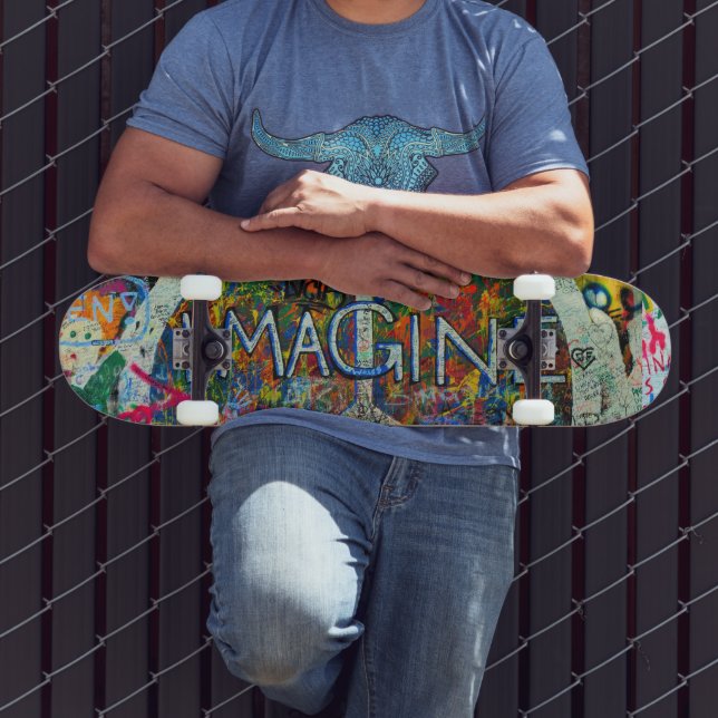Skate Arte de Parede Hippie (Ao ar livre 3)
