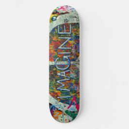 Skate Arte de Parede Hippie