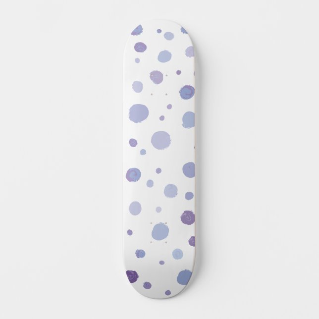Skate Arte de Pontos com Pinceladas Orgânicas Fofas (Frente)