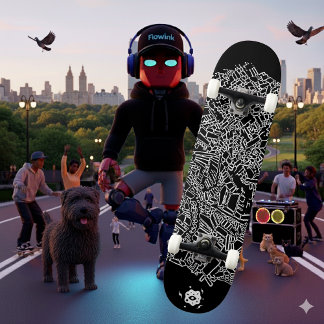 Skate Arte digital legal e branca