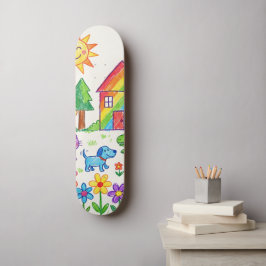 Skate Arte do Seu Filho Única Personalizada