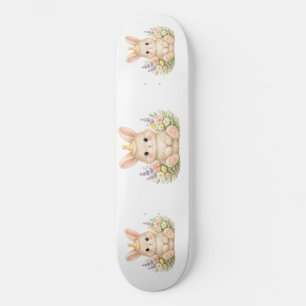Skate Arte em Aquarela de Coelho do Jardim Doce