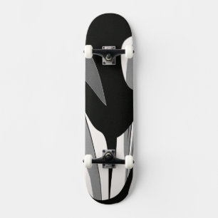 Skate Arte em forma de preto e branco